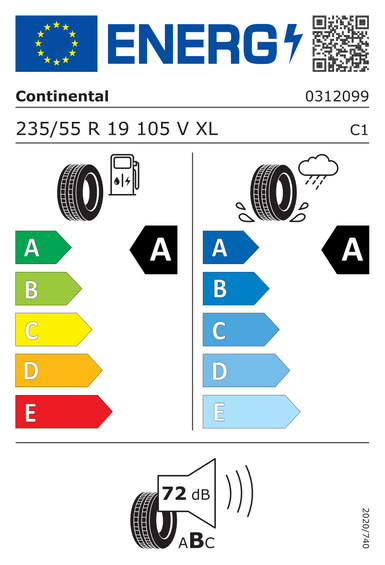 Tires Continental EcoContact 6 XL VOL 235/55 R19 105V