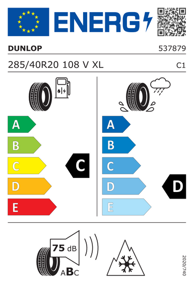Pneumatiky Dunlop WINTER SPORT 5 SUV XL MFS MO 285/40 R20 108V