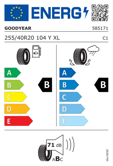 Pneumatiky Goodyear EAGLE F1 ASYMMETRIC 5 XL AO SCT 255/40 R20 104Y