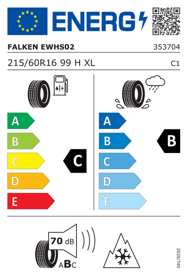 4x RUEDAS 16 Invierno KIA CARNIVAL I KV-II SEDONA I KV-II Falken 215/60 R16