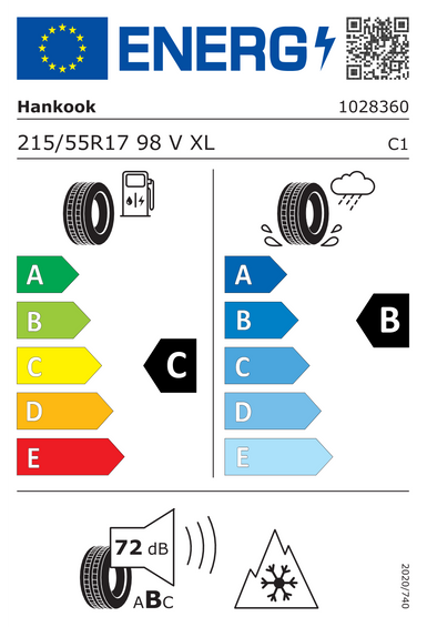 4x RUOTE 17 Invernali FORD GRAND TOURNEO CONNECT III Hankook 215/55 R17