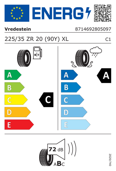 Neumáticos Vredestein ULTRAC PRO XL FSL 225/35 R20 90Y