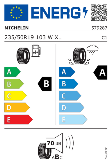 Neumáticos Michelin PRIMACY 5 XL 235/50 R19 103W