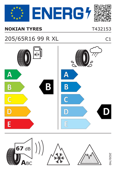 Pneus Nokian Hakkapeliitta R5 XL 205/65 R16 99R