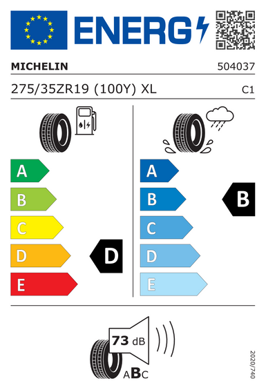 Neumáticos Michelin PILOT SUPER SPORT XL * 275/35 R19 100Y