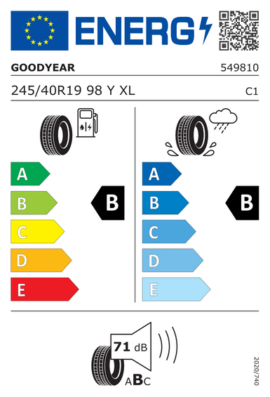Neumáticos Goodyear EAGLE F1 ASYMMETRIC 3 XL FP ROF * RSC 245/40 R19 98Y
