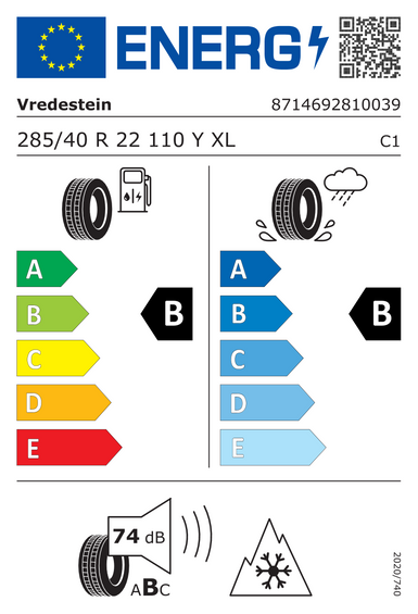 Tires Vredestein Quatrac Pro+ XL FSL 285/40 R22 110Y