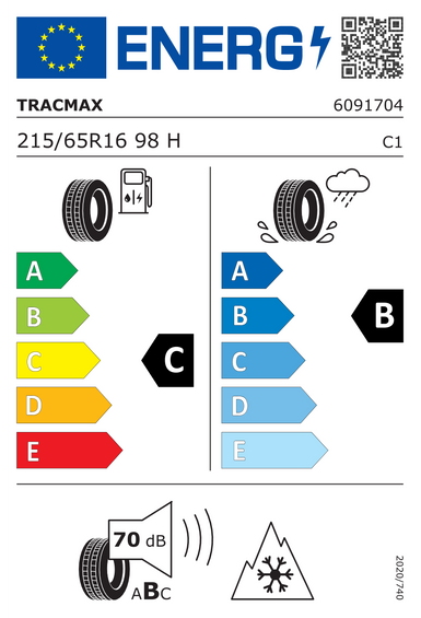 4x RODAS 16 Inverno AUDI Q3 8U FL Tracmax 215/65 R16