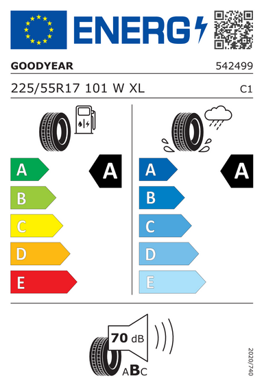 Neumáticos Goodyear EFFICIENTGRIP PERFORMANCE 2 XL 225/55 R17 101W