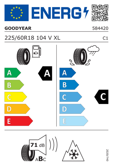 Neumáticos Goodyear VECTOR 4SEASONS GEN-3 SUV XL 225/60 R18 104V