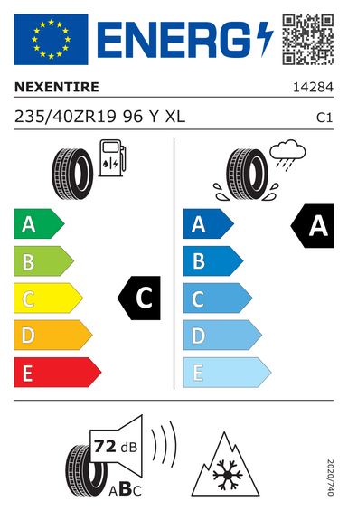 Pneus Nexen N'blue 4Season 2 XL 235/40 R19 96Y
