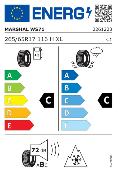 Anvelope Marshal WS71 265/65 R17 116H