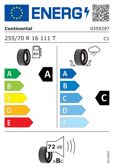 Pneus Continental CrossContact RX 255/70 R16 111T