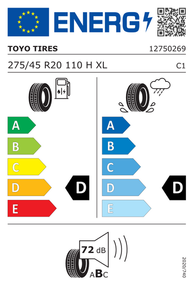 Neumáticos Toyo Open Country A/T Plus XL FSL 275/45 R20 110H