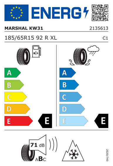 Pneumatici Marshal IZEN KW31 185/65 R15 92R
