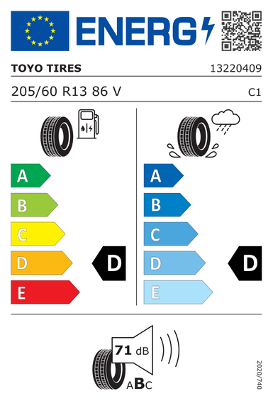 Pneumatici Toyo Proxes R888R 205/60 R13 86V