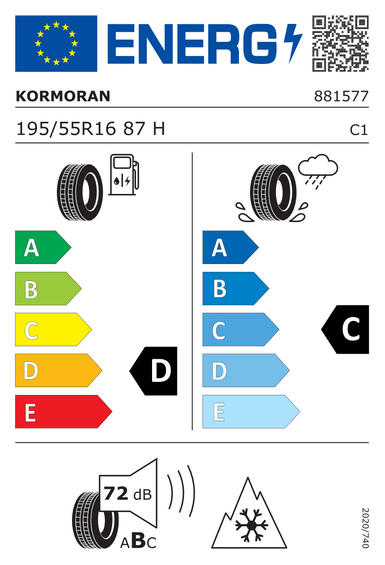 4x RODAS 16 Inverno MG 3 III ZP22 Kormoran 195/55 R16
