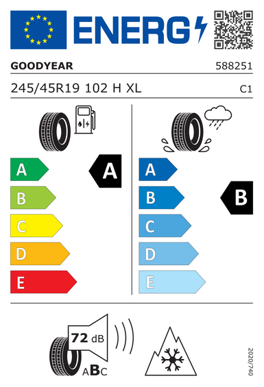 Neumáticos Goodyear VECTOR 4SEASONS GEN-3 XL 245/45 R19 102H