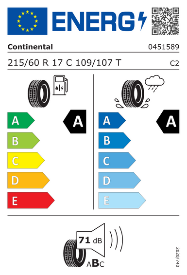 Opony Continental VanContact Eco 215/60 R17 109T