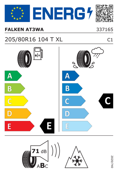Anvelope Falken WILDPEAK A/T AT3WA XL 205/80 R16 104T