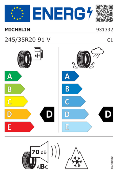 4x RUOTE 20 Invernali MERCEDES CLS C257 Michelin