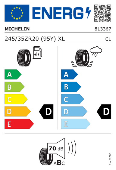 Pneumatiky Michelin PILOT SPORT CUP 2 R XL MGT 245/35 R20 95Y