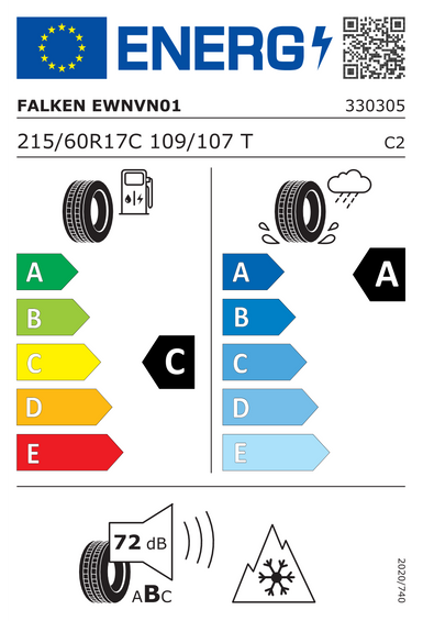4x RUOTE 17 Invernali KIA PV5 SW1 Falken 215/60 R17