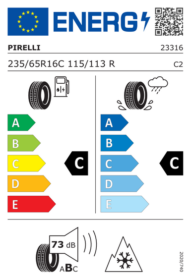 Pneumatiky Pirelli Carrier Winter 235/65 R16 115R