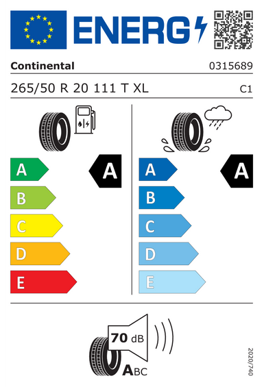 Neumáticos Continental EcoContact 7 265/50 R20 111T
