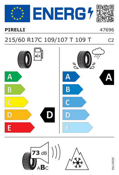 4x ROUES 17 Hiver KIA PV5 SW1 Pirelli 215/60 R17
