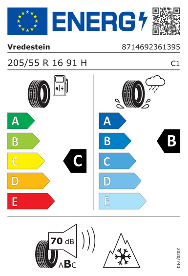 Opony Vredestein Wintrac 205/55 R16 91H