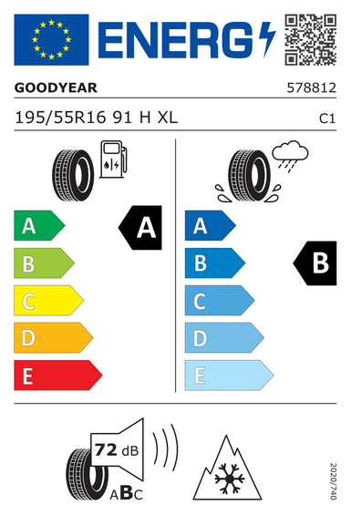 Pneus Goodyear VECTOR 4SEASONS GEN-3 XL PE OP 195/55 R16 91H