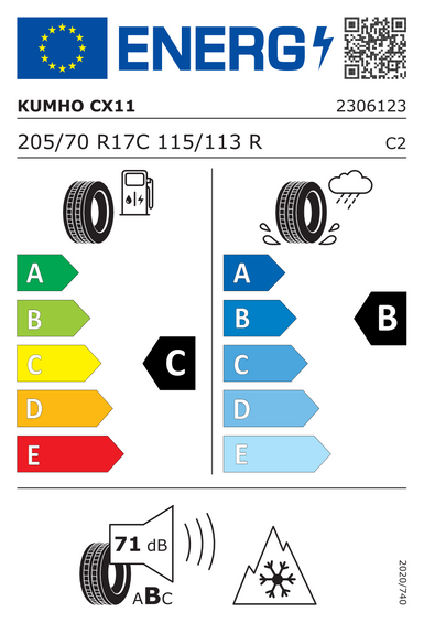 Pneumatiky Kumho PorTran 4S CX11 205/70 R17 115R