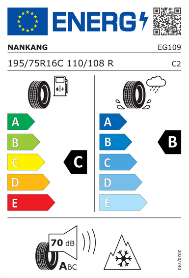 Pneumatiky Nankang ALL SEASON VAN AW-8 195/75 R16 110R