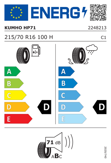 Pneumatici Kumho Crugen HP71 215/70 R16 100H