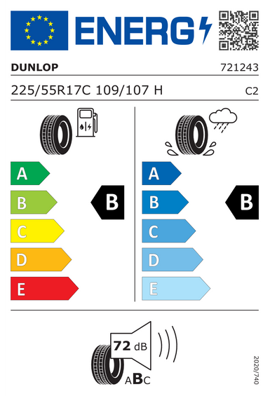 Pneumatiky Dunlop ECONODRIVE 225/55 R17 109H