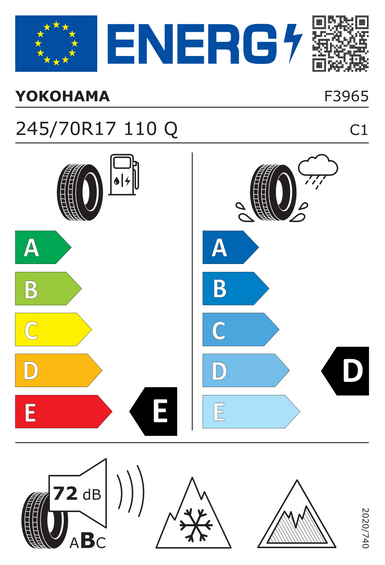 Pneumatiky Yokohama GEOLANDAR I/T-S G073 RPB RBL 245/70 R17 110Q