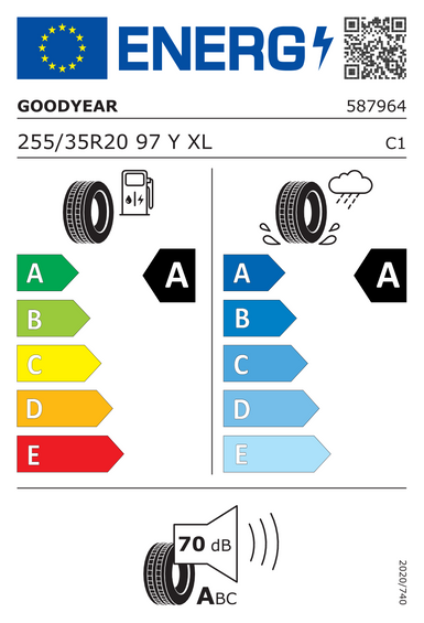Opony Goodyear EAGLE F1 ASYMMETRIC 5 XL FP 255/35 R20 97Y