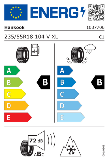 4x RODAS 18 Inverno AUDI A6 ALLROAD C8 Hankook 235/55 R18