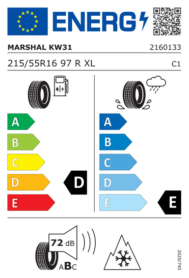 Neumáticos Marshal IZEN KW31 215/55 R16 97R